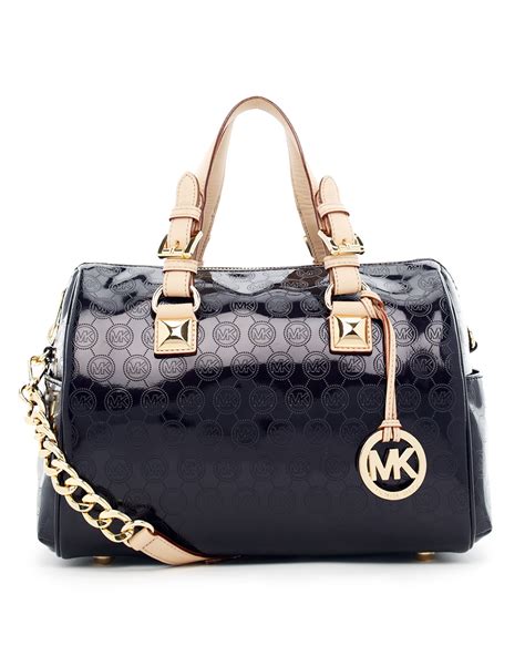 black and white colorblock michael kors satchel|Michael Kors grayson satchel black.